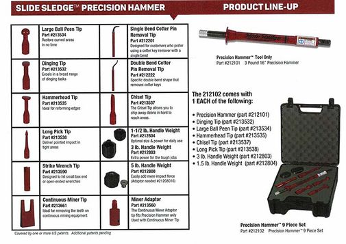 Slide Sledge Precision hammer